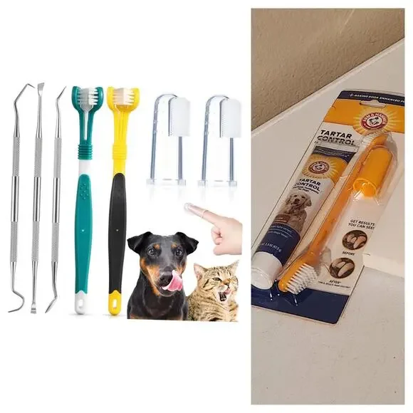 Pet tooth care kit new sealed toothpaste toothbrush and dental kit unopened