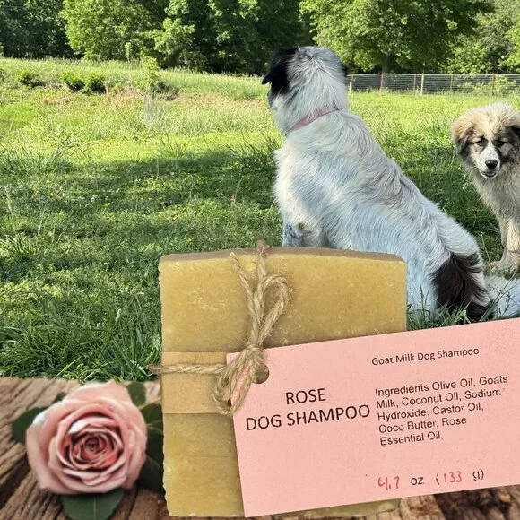 Rose Goat Milk Dog Shampoo Bar