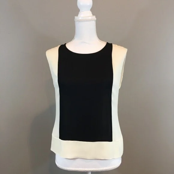 J. Crew Sleeveless Color Block Top