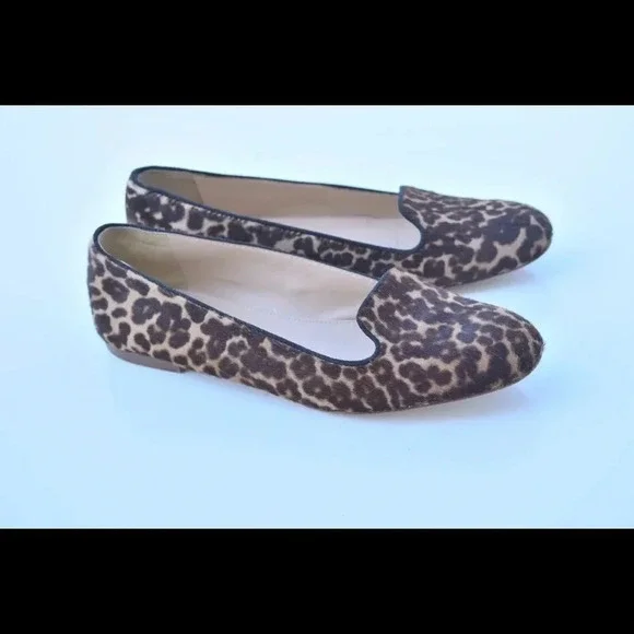 J. Crew collection leopard flats