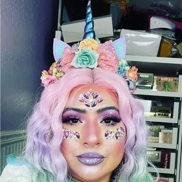 Adorable & colorful Hand-crafted Unicorn crown.
