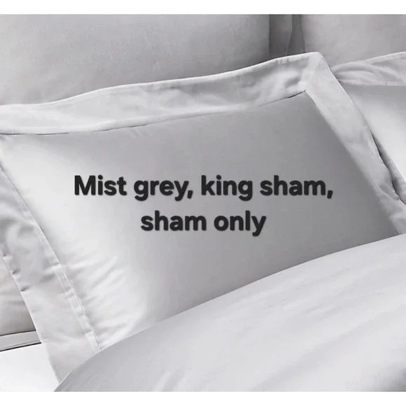 RH Italian Siena 1000-Thread Count Sateen & Velvet King Sham Restoration Hardwar
