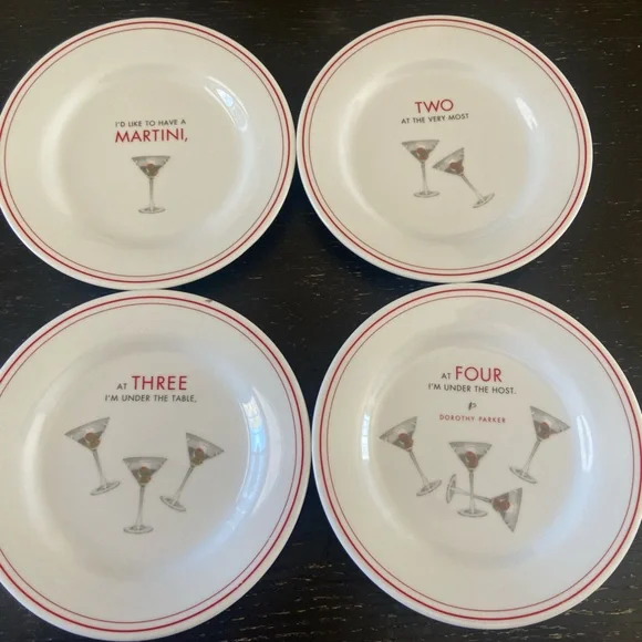 Restoration Hardware Cocktail plates