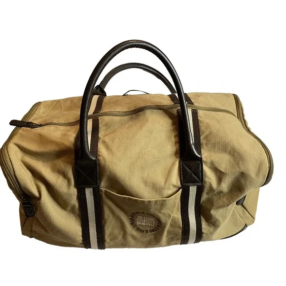 Sting &‎ Paul Simon 2014 tour Canvas Duffle Bag - LEATHER HANDLES Heritage Brand
