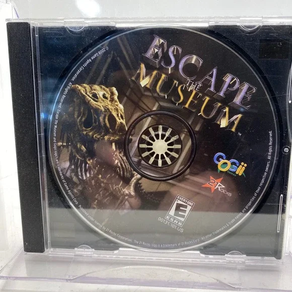 Escape the Museum PC Mac CD-ROM Game 2008 Gogii 21 Rocks Hidden‎ Object Mystery