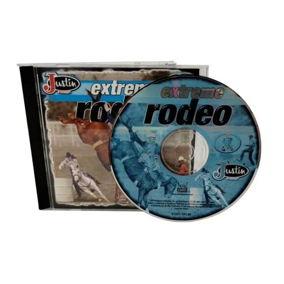 Head Games Justin Boots Extreme Rodeo Vintage PC Video Game Win 95/98/ME