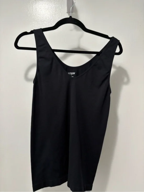 J. Crew Black V Neck Tank Top