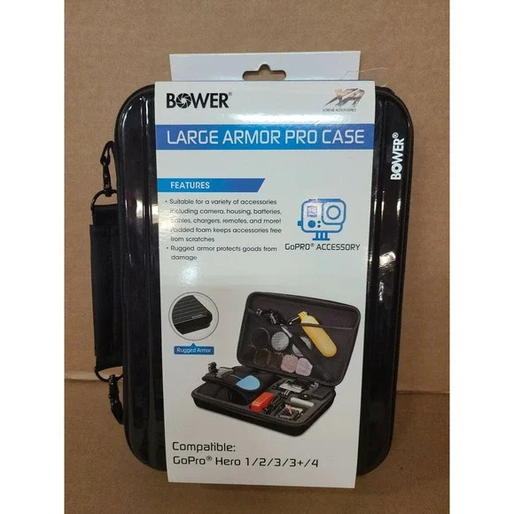 Bower Xtreme Action Series Armor‎ Pro Large Case #XAS-HCLB NEW