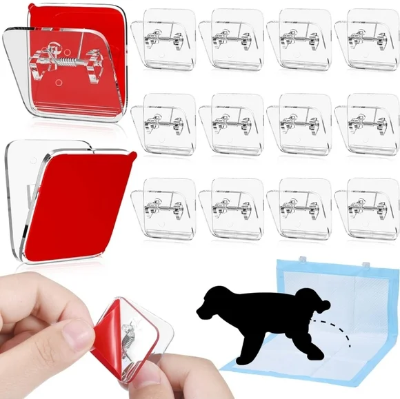 12 Pcs Wall Pee Pad Holder Dog Potty Training Pad Holder Sticky Pee Pad …