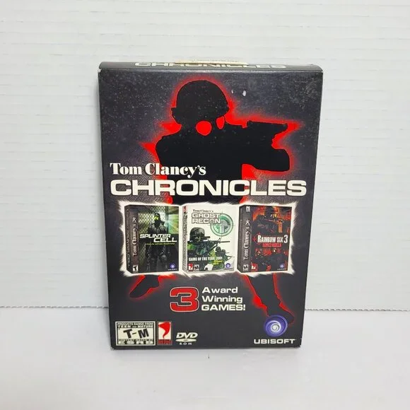 Tom Clancy's Chronicles 3 Award Winning Games PC DVD-Rom 2007 Ubisoft New Sealed