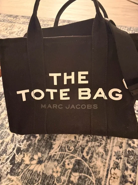Marc Jacobs Black Duffel Tote Bag