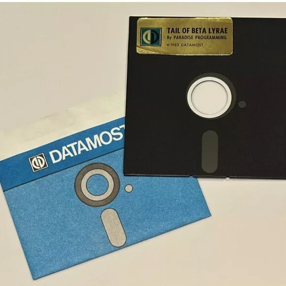 Tail Of Beta Lyrae Atari Computer Software Game Datamost Floppy Disk 1983