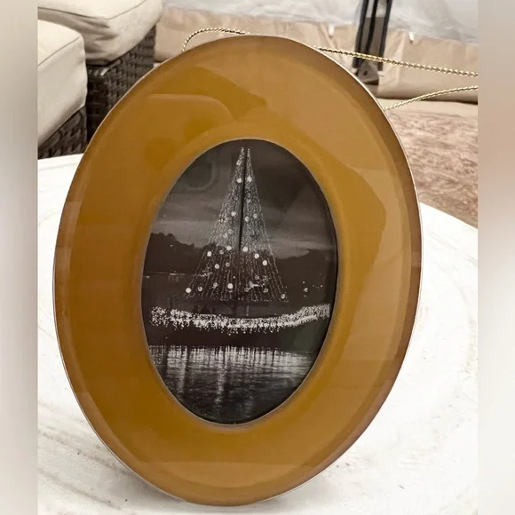 Restoration Hardware vintage oval gold picture ornaments