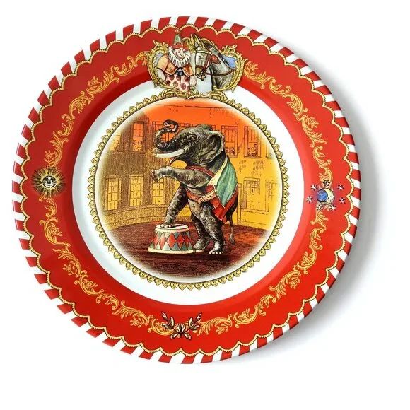 2006 Restoration Hardware Tin Plate Circus Elephant Like New