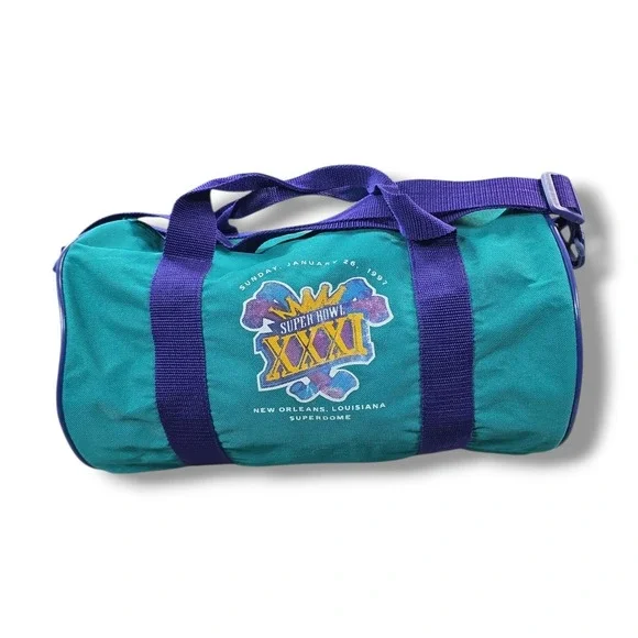 1997 Super Bowl XXXI Duffle Travel Bag Gym Bag Small 14 x 9 x 9