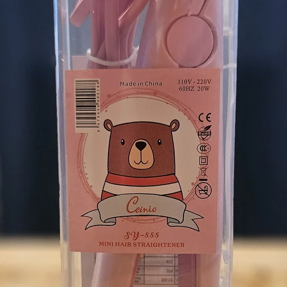 Pink Kids Hair Straightener