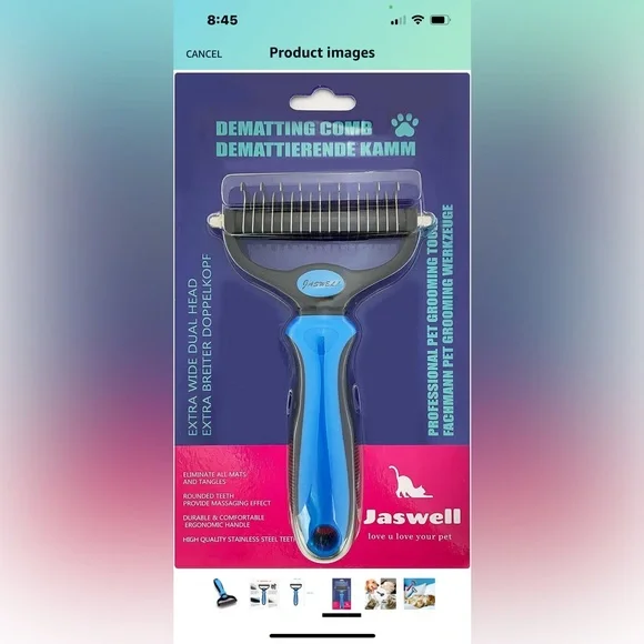 New pet grooming tool