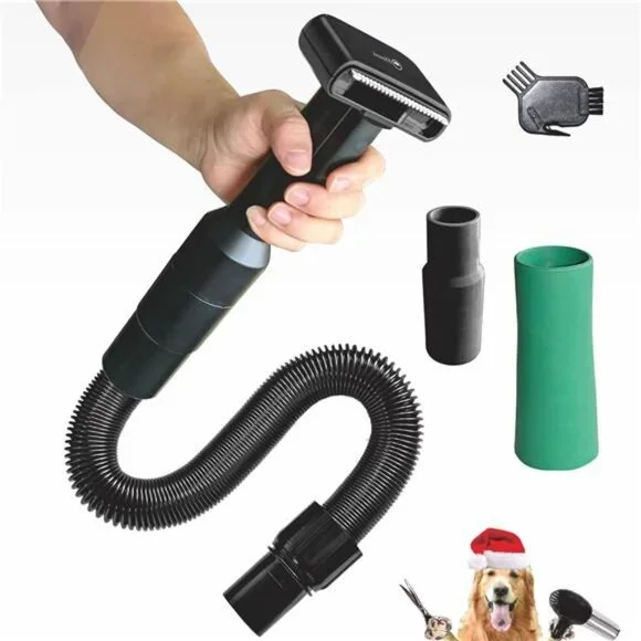 Pet Vacuum Grooming Brush Hair Comb Shedding Deshedding Attachment Tool