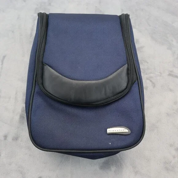 Travelon Carrying Bag Case Navy Blue Travel Tote Zip Closure Electronics Padded