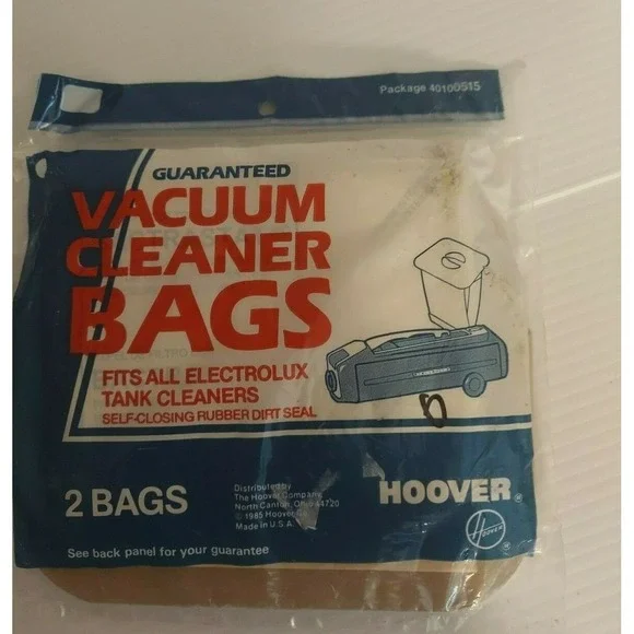 Lot of 2 NEW Hoover Electrolux Tank Vacuum Cleaner Bags Self Closing Rubber Sea‎