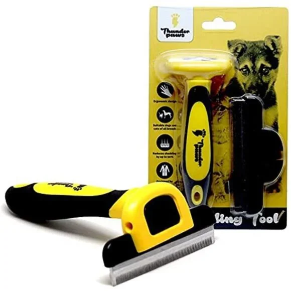 Best Professional De-Shedding Tool and Pet Grooming Brush, D-Shedz for Breeds