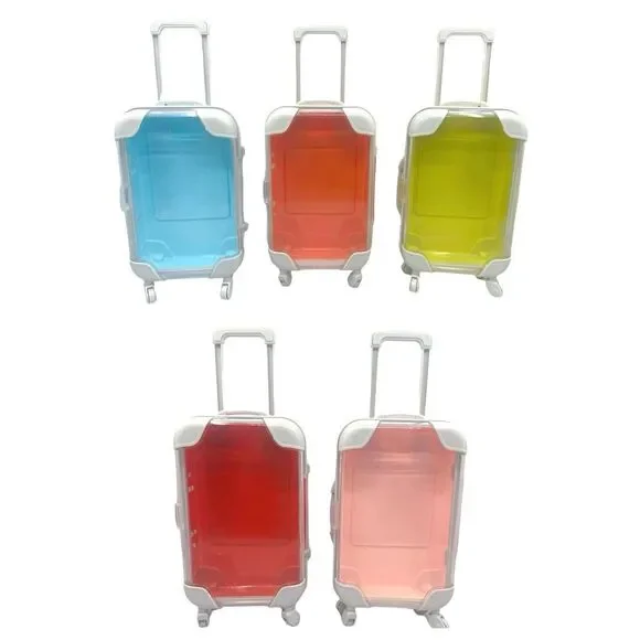 Tessco Mini Suitcase Party Favor / Trinket Box - Set of 5