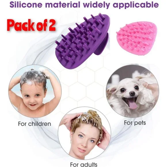 2 pack Hair Scalp Massager Shampoo Brush