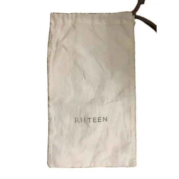 Restoration Hardware Canvas Bag Cream 11 x 18 Drawstring Gift Storage RH Teen