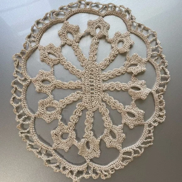 Handmade Crochet Doily pastel