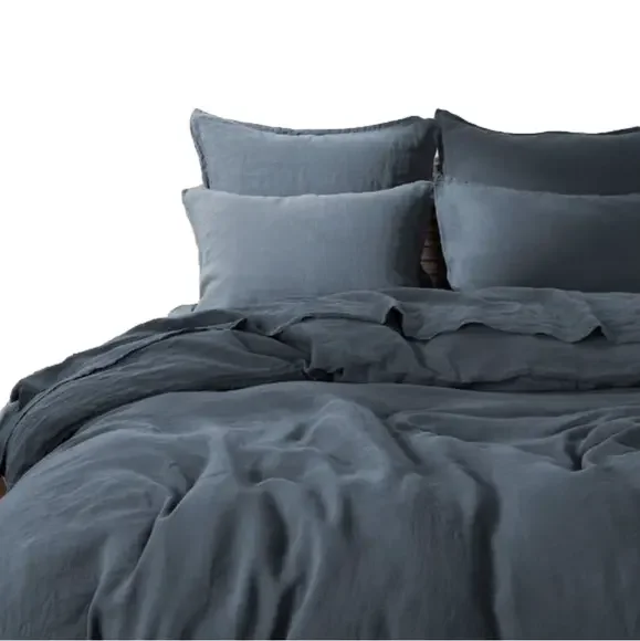 NWT! RH Teen Washed‎ Cotton Gauze Duvet Cover-Full/Queen Midnight/Blue