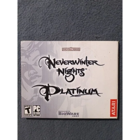 Neverwinter Nights Platinum PC CD-ROM Game BioWare Atari D&D Forgotten Realms