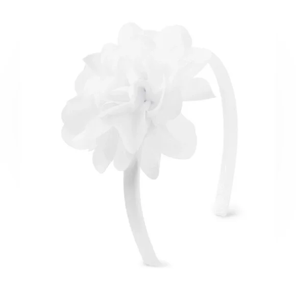 NEW - Gymboree Girls Flower Headband - Uniform - White. One size.