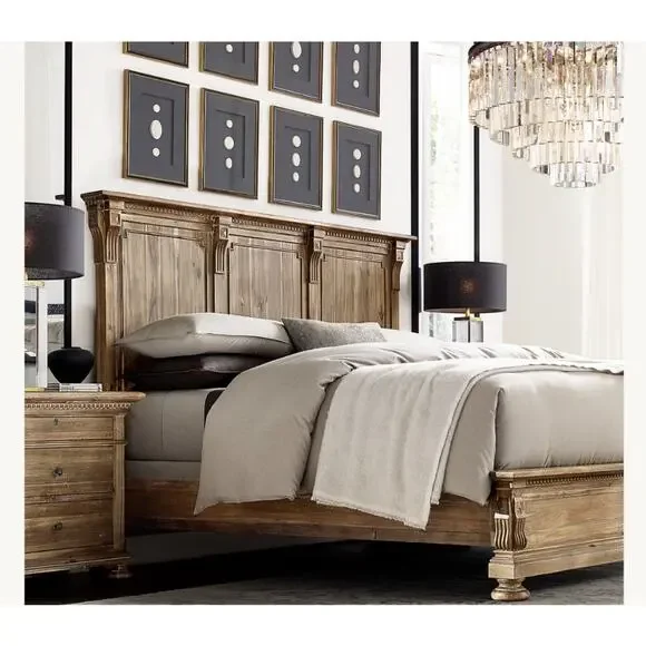 RH Cotton Cashmere Duvet Cover CA King Heathered Morel Shams