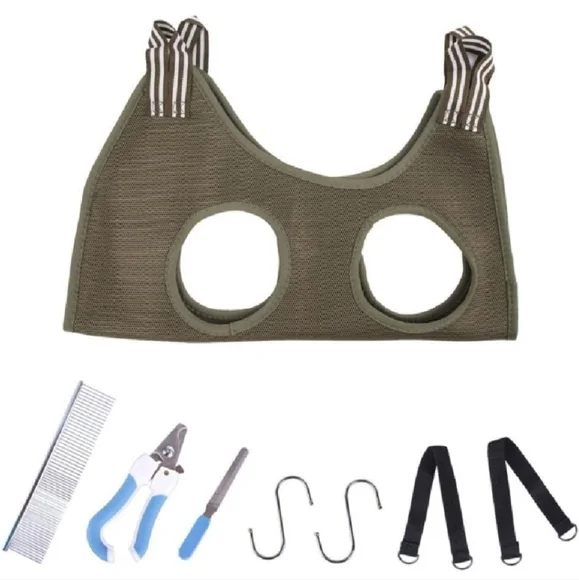 Pet Grooming Hammocks for Nail Trimming Anti-Bite Ten Hanging Hammocks