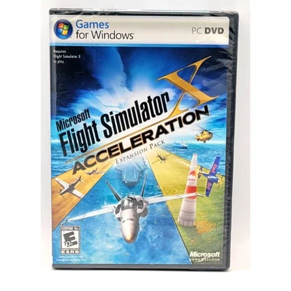 Microsoft Flight Simulator X: Acceleration Expansion‎ Pack (PC DVD, 2007) NEW