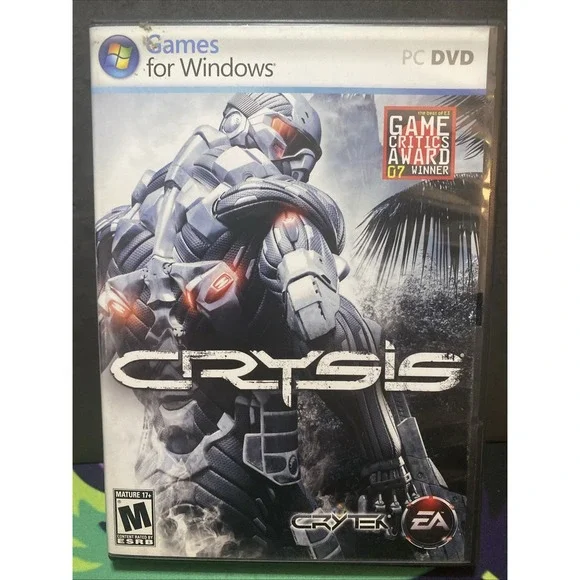 CRYSIS (Crytek, EA - 2007) - Complete In Box PC Video Game CIB w/ Manual