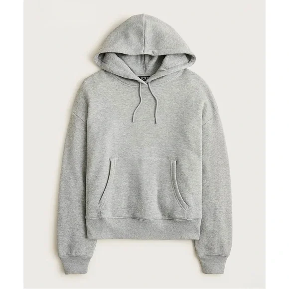 J. Crew Heritage Terry Hoodie Heather Gray