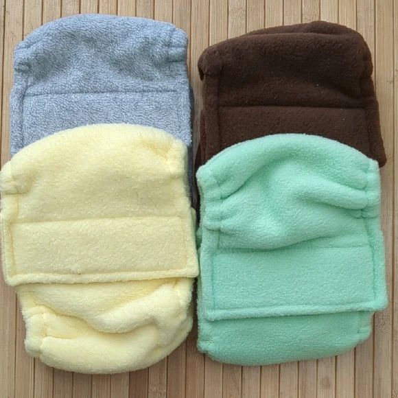 Male Dog Belly Bands Diapers, Set of 4, Super Soft Fleece, NEW, Size Large