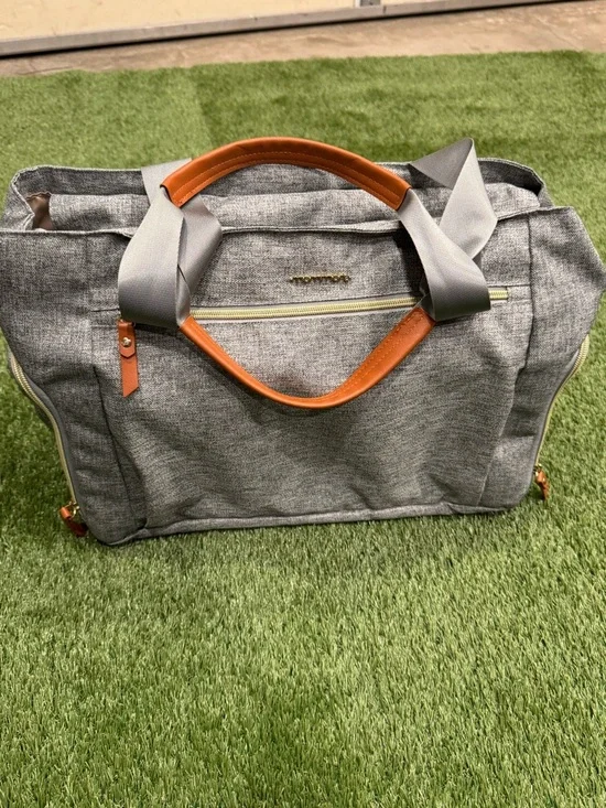 Mommore Breast Pump Bag Diaper Tote Bag w/ 15 Inch Laptop Sleeve Shoulder Strap