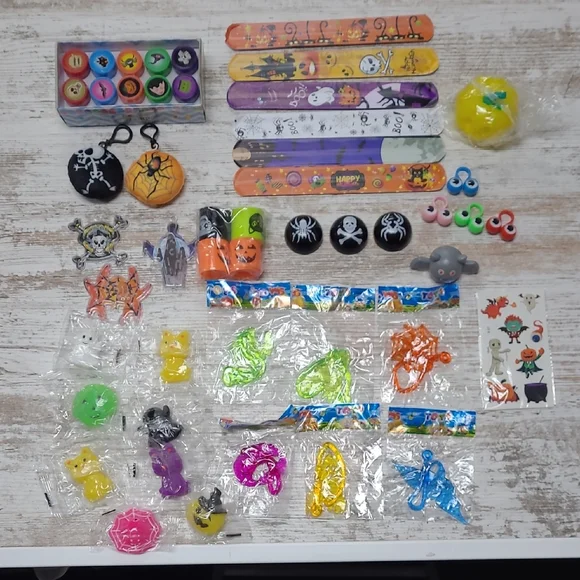 Halloween Party Favor Set – Slap Bracelets & Fun Toys | Pack 1