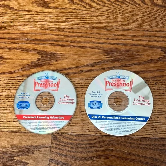 The Learning Company Reader Rabbit Personalized Preschool PC Software