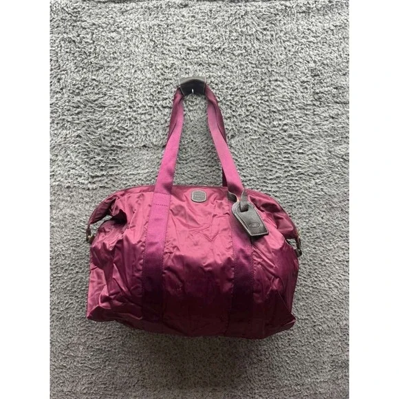 Bric's X-Collection Weekend Travel Luggage Satchel Duffel Bag Purple 15