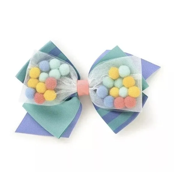 Matilda Jane Girls Lets Get together‎ Celebration Pom Puff Balls Bow New