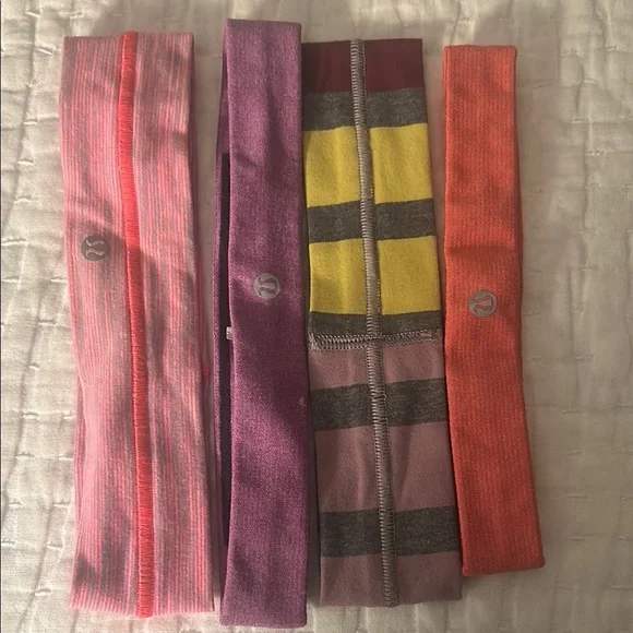 Lululemon Athletica Pink, Orange and Purple Hair Accessories🌿
