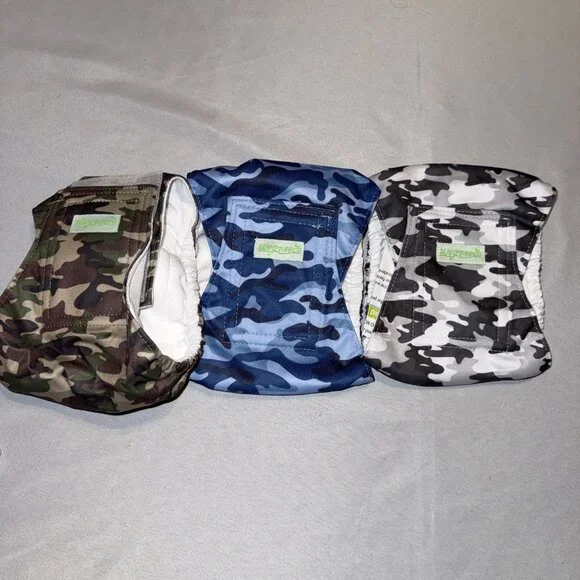 3 Pack Dog Diapers Male Reusable, Premium Belly Bands for Male Dogs, High Absorb
