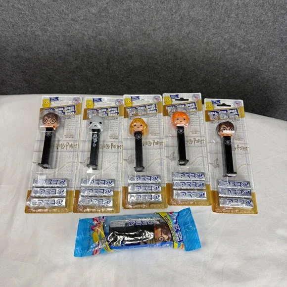 Harry Potter PEZ Dispenser Lot of 6 Voldemort Hermione Ron New Sealed Mystery