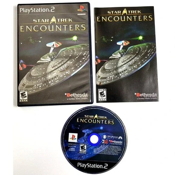 STAR TREK: ENCOUNTERS - PS2 PLAYSTATION 2‎ GAME COMPLETE!
