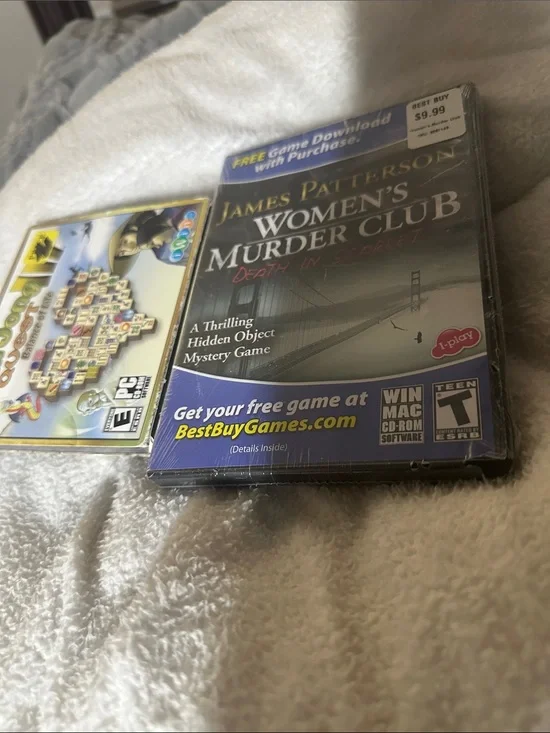 Women's Murder ClubDepth in Scarlet(NWT) PC Game & Mah Jong Quest-used