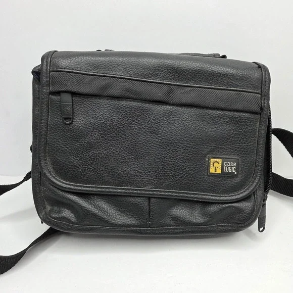 Case Logic Black Camera Bag Shoulder Strap Padded Organizer DSLR Film