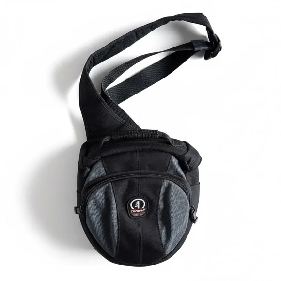 Tamrac Camera Shoulder Bag Black Padded Crossbody DSLR Travel Case